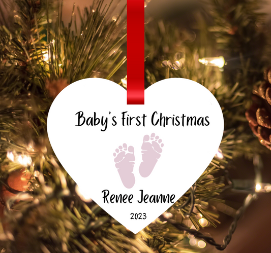 Baby's first Christmas Ornament,  Baby's First Keepsake