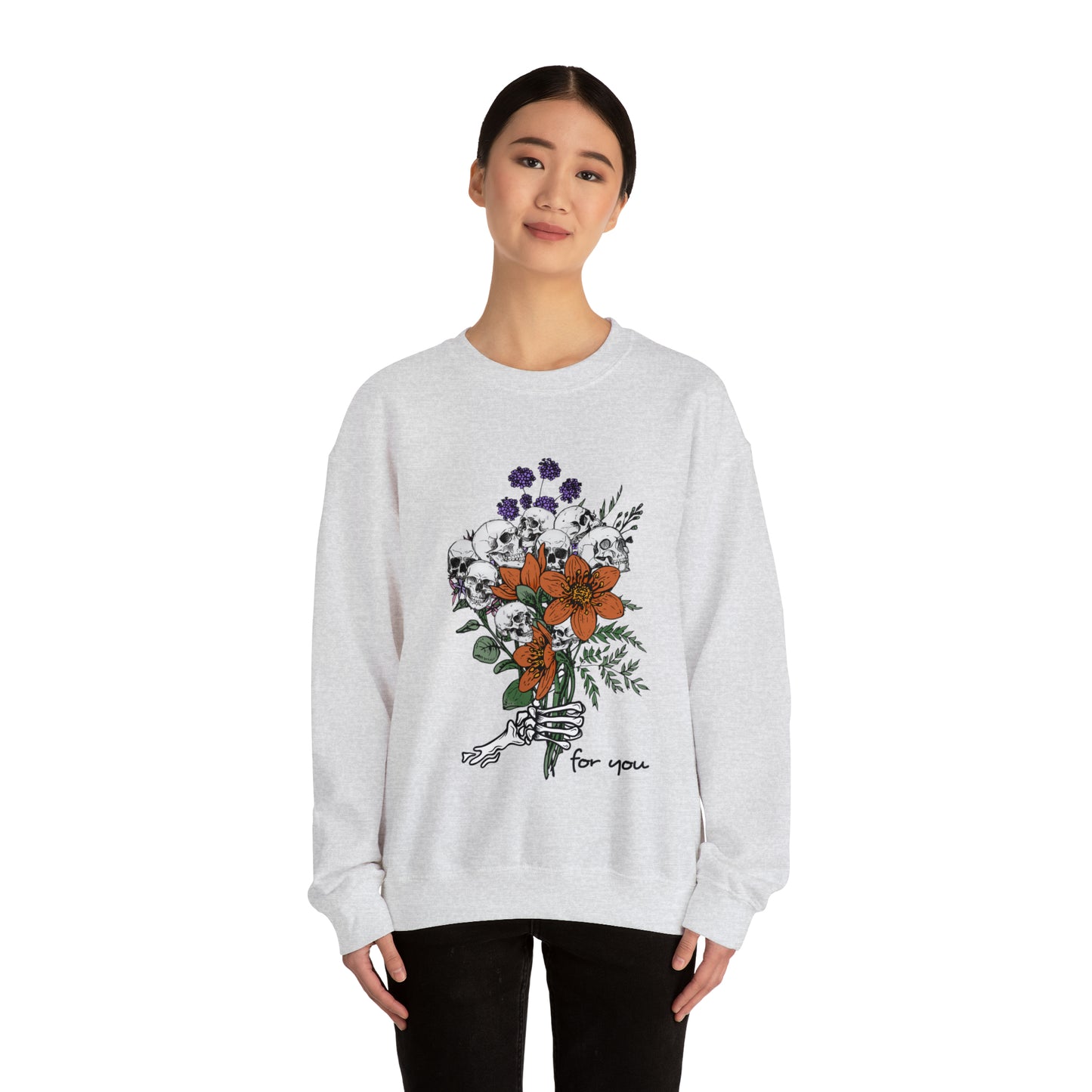 Fall Flowers Crewneck Sweatshirt