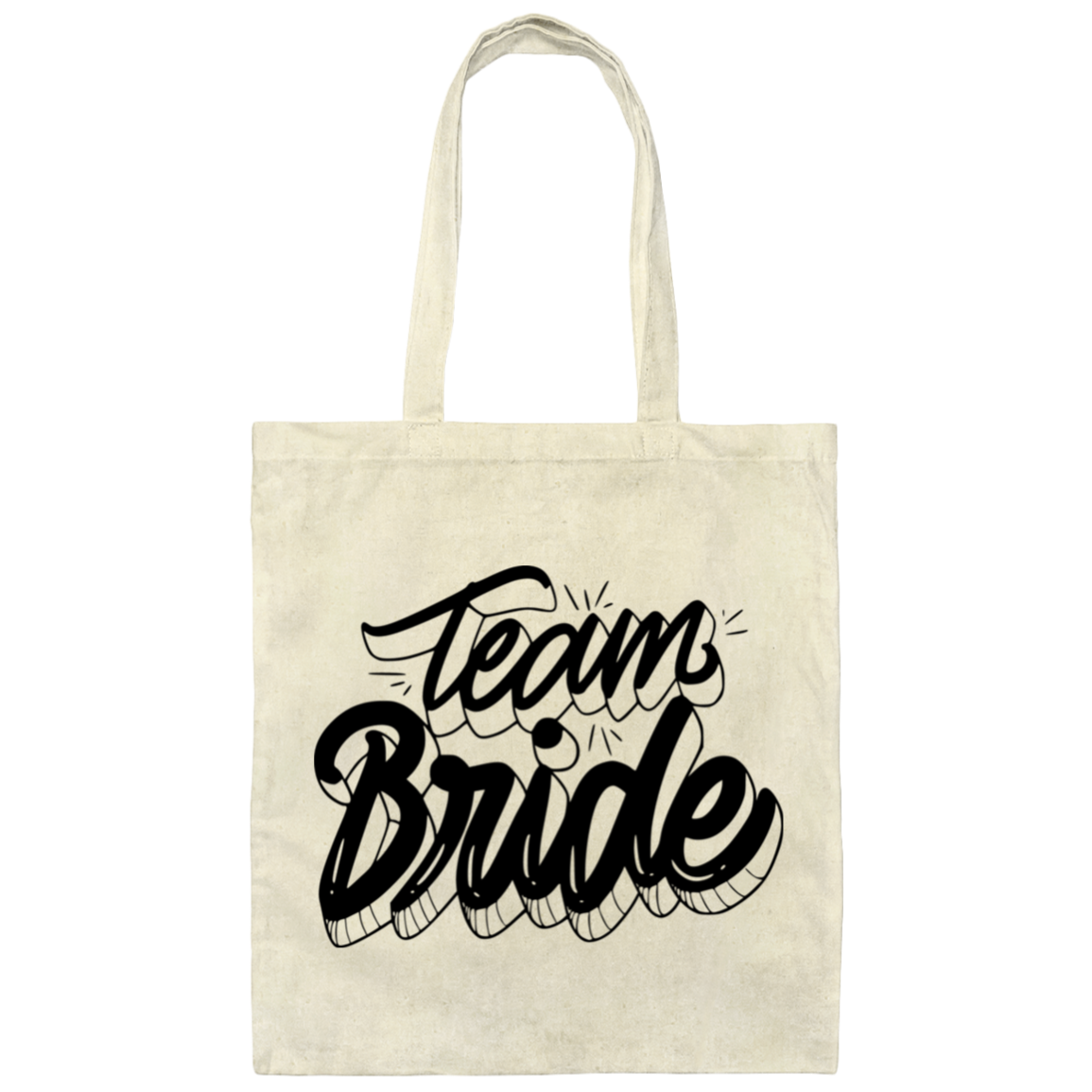 Team Bride Canvas Tote Bag, Bridesmaid's gift