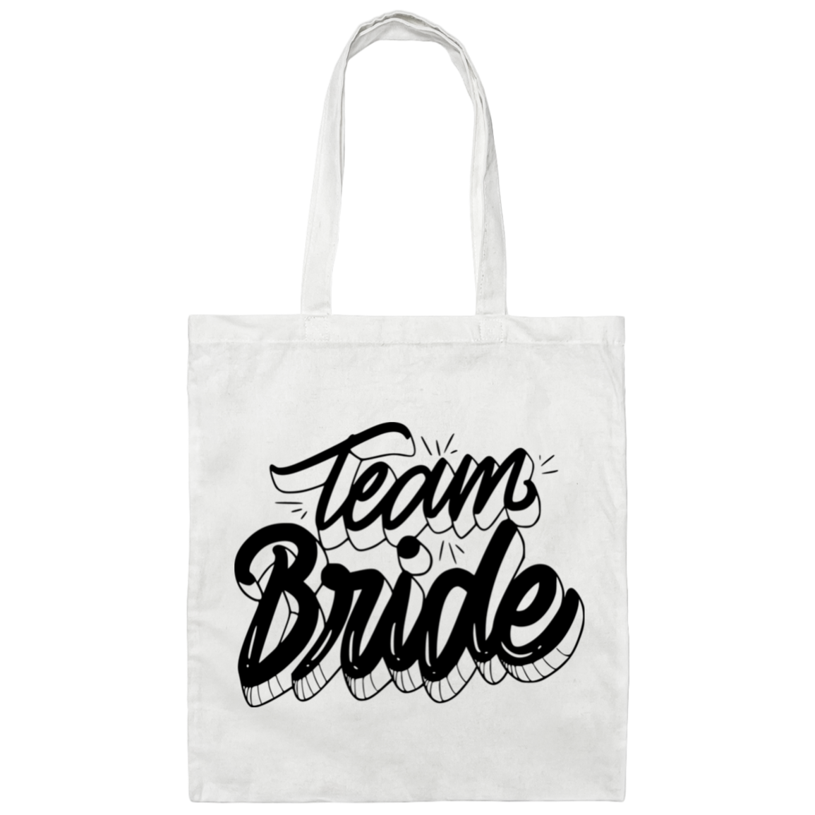 Team Bride Canvas Tote Bag, Bridesmaid's gift