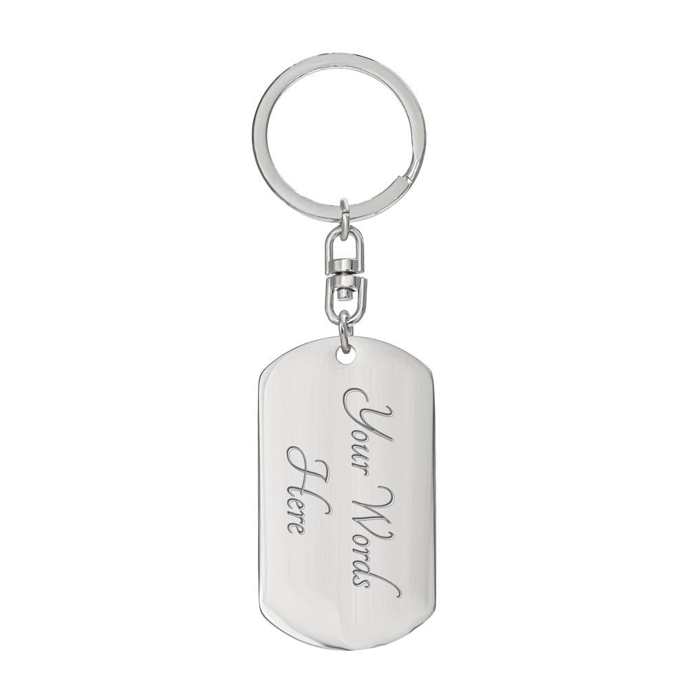 To My Dad, From Daughter Keychain