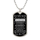 To My Son, From Mom Dog Tag Necklace