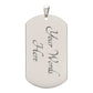To My Son, From Dad Dog Tag