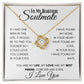 To My Beautiful Soulmate, Forever Love Knot Necklace. Beautiful Gift Idea, Valentines Day Gifts
