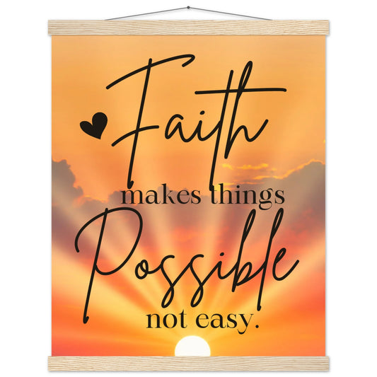 Faith Matte Poster with Hanger, Wall Hanging