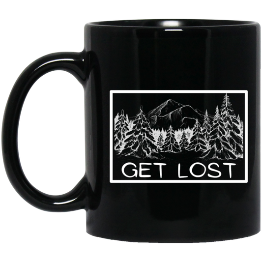 Get Lost. Black Mug