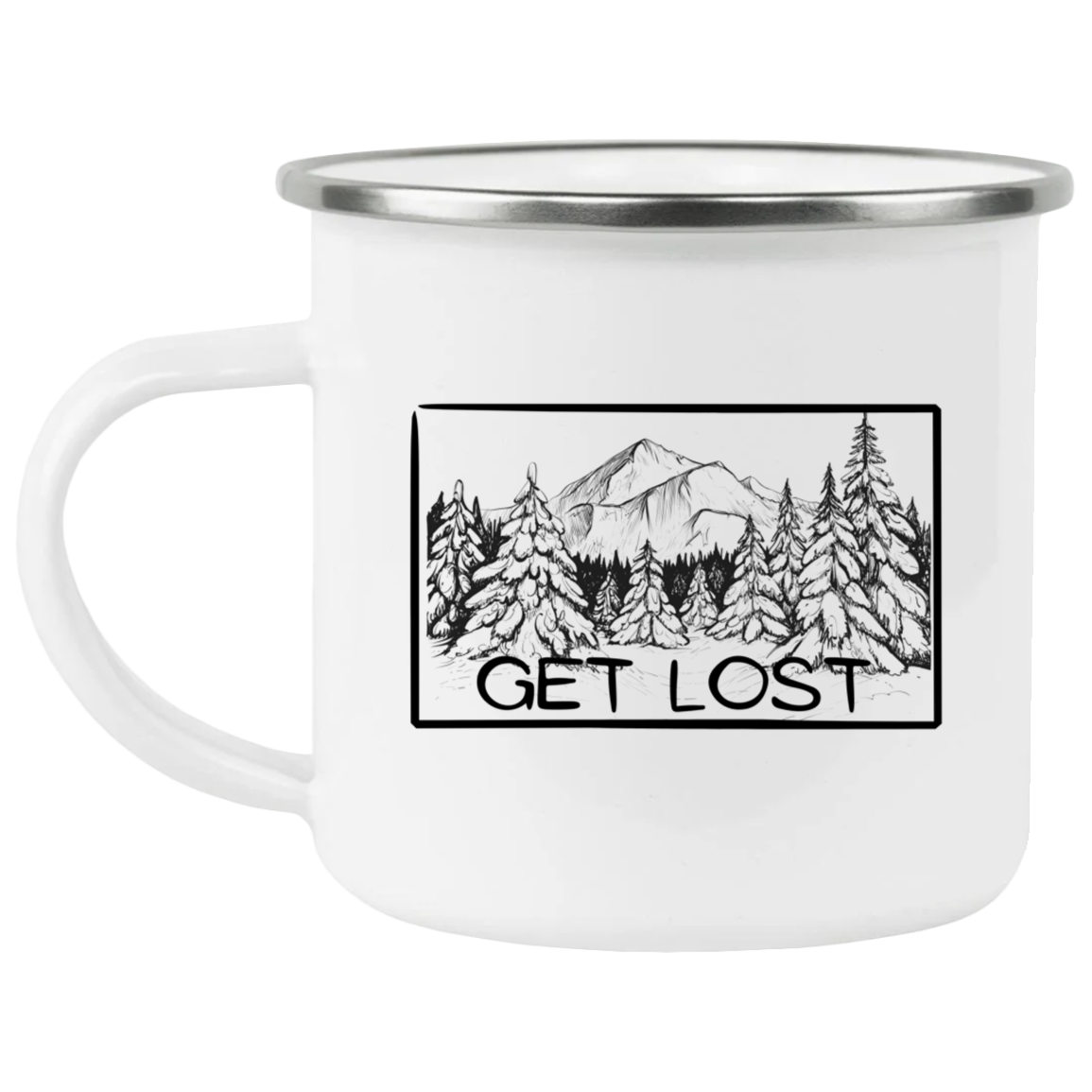 Get Lost,Enamel Camping Mug