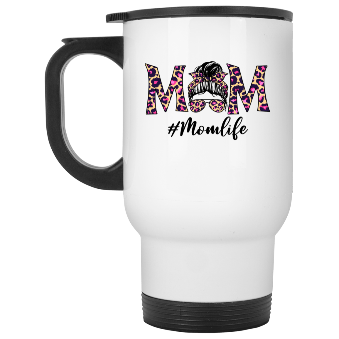 MOMlife  White Travel Mug