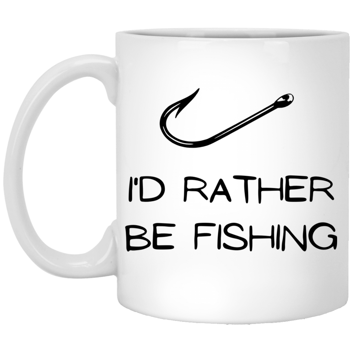 Rather be fishing, White Mug