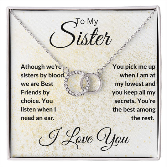 To My Sister, Perfect Pair Necklace