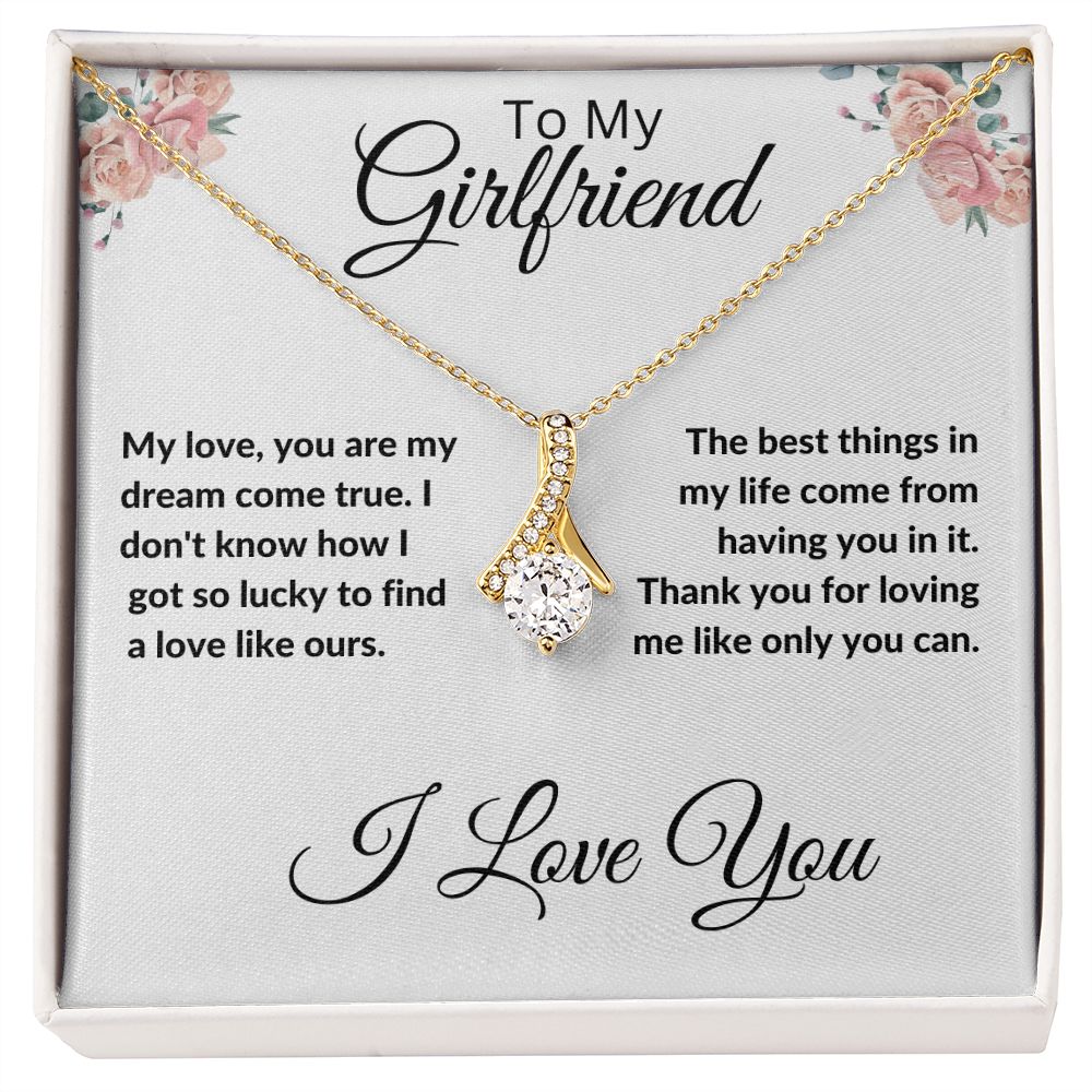 To my Girlfriend, Alluring Beauty necklace