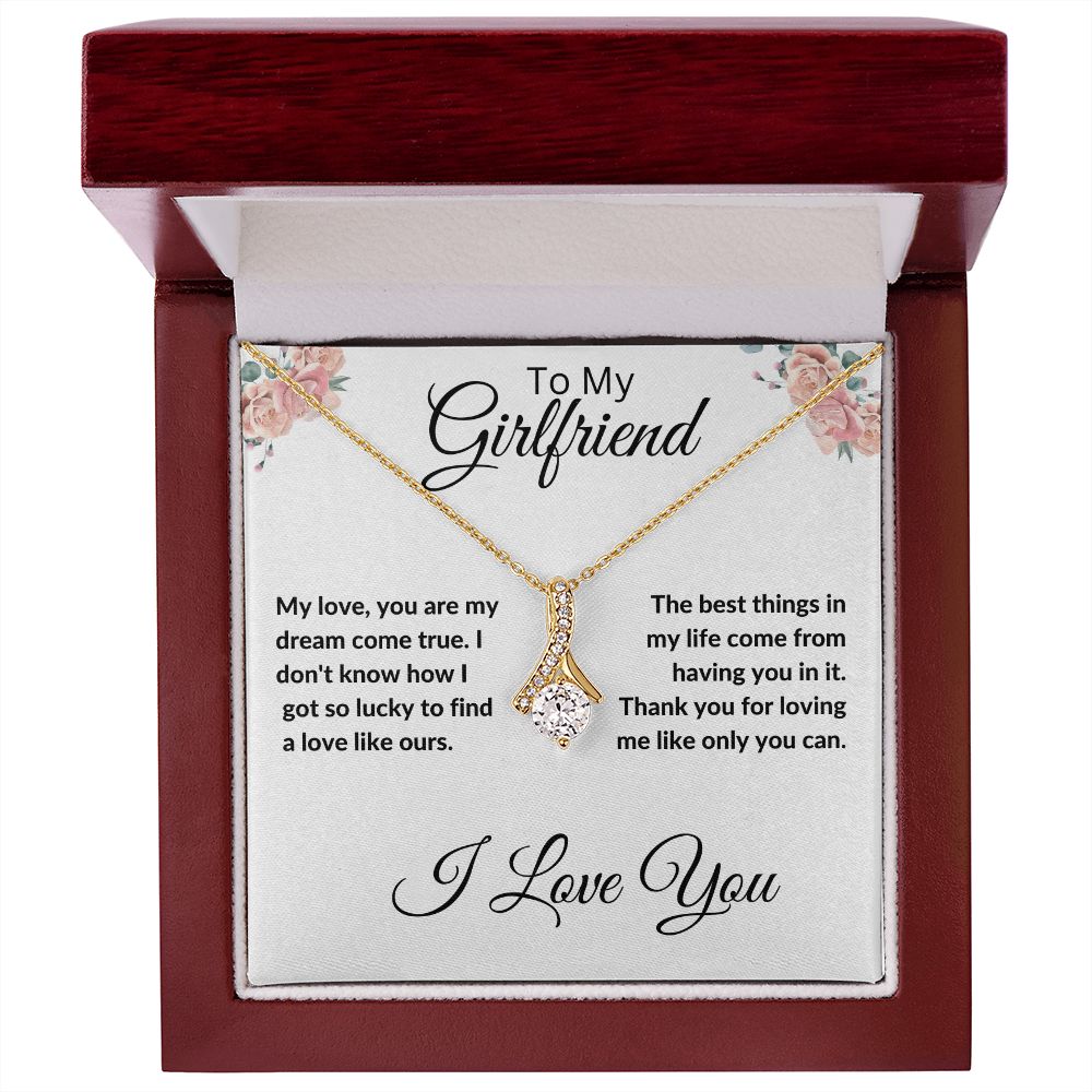 To my Girlfriend, Alluring Beauty necklace